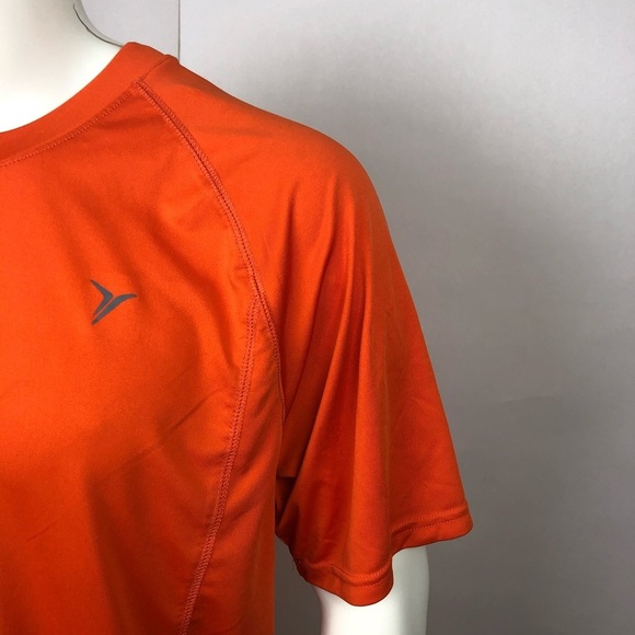 Old Navy Mens Size XL Orange Activewear Tshirt - Picture 4 of 8